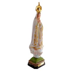 Imagem Nossa Senhora de Fátima Resina 23 Cm Santa Portuguesa - 9