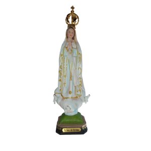 Imagem Nossa Senhora de Fátima Resina 23 Cm Santa Portuguesa