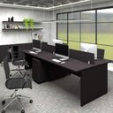 Ver imagem 1 de Plataforma 2,70m C/ Divisória P/ 4 Pessoas e 2 Gav. Pre F5 Cor:preto