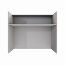 Ver imagem 2 de Balcão Atendimento Recepção Consultório F5 120cm Cinza F5 Office