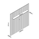 Ver imagem 4 de Painel para Tv Ripado com Led Nobre Clean 230 Naturale - Gelius