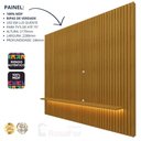 Ver imagem 3 de Painel para Tv Ripado com Led Nobre Clean 230 Naturale - Gelius