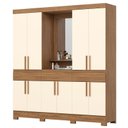 Ver imagem 5 de Guarda Roupa Casal Ambiente B374 Nature Off White Henn - Briz Móveis
