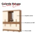 Ver imagem 4 de Guarda Roupa Casal Ambiente B374 Nature Off White Henn - Briz Móveis