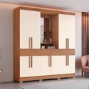 Ver imagem 1 de Guarda Roupa Casal Ambiente B374 Nature Off White Henn - Briz Móveis