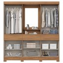 Ver imagem 3 de Guarda Roupa Casal Ambiente B374 Nature Off White Henn - Briz Móveis