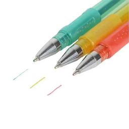 Kit de Canetas Gel Glitter Esferográficas 24 Cores Perfumado Escola Creche - 3