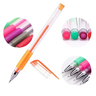 Kit de Canetas Gel Glitter Esferográficas 24 Cores Perfumado Escola Creche - 2