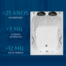 Banheira Dupla Hierro Completa com Hidro - 220v - 5