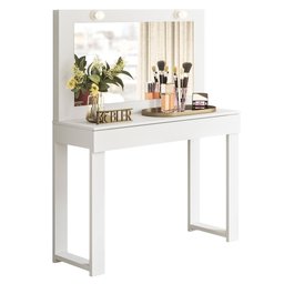 Penteadeira Camarim Escrivaninha Realeza M20 Branco - Mpozenato - 1