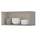 Ver imagem 5 de Armario Aereo Basculante Mdf 80 Cm Americana C354 Cinza Henn