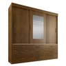 Guarda Roupa Casal Florianopolis 3 Portas de Correr 9 Gavetas MobyCasa Moveis Ype - 1