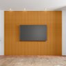 Painel para Tv até 75 Polegadas 220cmx230cm Ripado 2 Prateleiras com Led 100% Mdf Roma - 7
