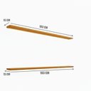 Ver imagem 4 de Painel para Tv até 75 Polegadas 220cmx230cm Ripado 2 Prateleiras com Led 100% Mdf Roma