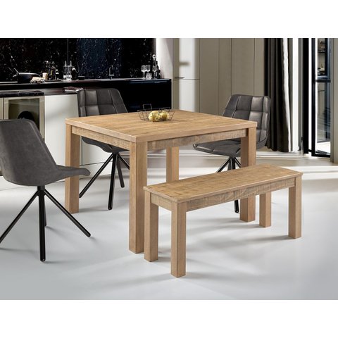 Mesa Rústica de Jantar 4 Lugares 100cm x 100cm - Nozes