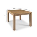 Ver imagem 3 de Mesa Rústica de Jantar 4 Lugares 100cm x 100cm - Nozes