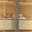 Ver imagem 7 de Guarda Roupa Casal MDF 6 Portas 4 Gavetas com Vidro Reflecta, LED e Cabideiros 273x240,5x63cm