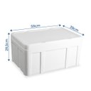 Ver imagem 3 de Caixa Térmica de Isopor 40 Litros Branca 59x39x29,5