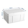 Caixa Térmica de Isopor 40 Litros Branca 59x39x29,5 - 3