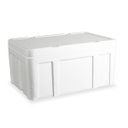 Ver imagem 1 de Caixa Térmica de Isopor 40 Litros Branca 59x39x29,5