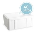 Ver imagem 2 de Caixa Térmica de Isopor 40 Litros Branca 59x39x29,5