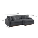 Ver imagem 2 de Sofá Cama 270 Cm Braço 15 Cm Retrátil e Reclinável Inova Meu Sofá Online