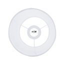 Ver imagem 2 de Cúpula Abajur Luminária 30x20x20cm Decoração Cilíndrica Algodão Soquete Importado Ref 91