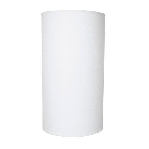 Cúpula Abajur Luminária 30x20x20cm Decoração Cilíndrica Algodão Soquete Importado Ref 91