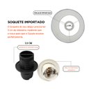 Ver imagem 4 de Cúpula Abajur Luminária 30x20x20cm Decoração Cilíndrica Algodão Soquete Importado Ref 91