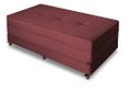Ver imagem 1 de Puff Cama Multiuso Casal Com Rodízios Vermelho escuro