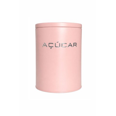Pote para Açucar com Tampa Hermética Rosa Nude