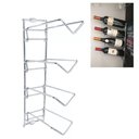 Ver imagem 2 de Adega para Parede Suporte para 4 Garrafas de Vinho Ms Aramados Cromado