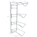 Ver imagem 3 de Adega para Parede Suporte para 4 Garrafas de Vinho Ms Aramados Cromado