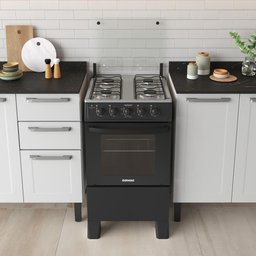 Fogão Itatiaia Star Clean New 4 Bocas com Mesa de Inox Preto - 4