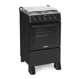 Fogão Itatiaia Star Clean New 4 Bocas com Mesa de Inox Preto - 6