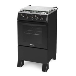 Fogão Itatiaia Star Clean New 4 Bocas com Mesa de Inox Preto - 7