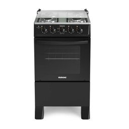 Fogão Itatiaia Star Clean New 4 Bocas com Mesa de Inox Preto - 1