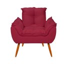 Ver imagem 4 de Kit 2 Cadeiras Poltronas Opala Suede Marsala