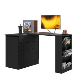 Cômoda com Mesa Giratória Gamer - Dritex:preto - 3