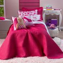 Ver imagem 3 de Kit Cobre Leito Paty Pink Dupla Face C/ Almofadas Queen 08 Peças