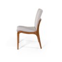 Ver imagem 4 de Kit 6 Cadeiras de Jantar Estofada em Madeira Garbo Cinza Claro - Straub Web