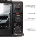 Ver imagem 2 de Elite Gourmet Ero-2019s Forno Elétrico 23l com Rotisserie Preto