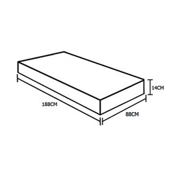 Colchão Solteiro Sp Móveis Espuma D33 Bordado (14x88x188) - 3