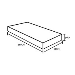 Colchão Solteiro Sp Móveis Espuma D33 Bordado (14x88x188) - 8