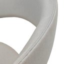 Ver imagem 3 de Cadeira Poltrona de Jantar Ponta de Mesa Estofada Rafaela em Madeira Eucalipto Tom Canela - Hi01