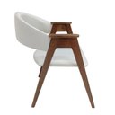 Ver imagem 2 de Cadeira Poltrona de Jantar Ponta de Mesa Estofada Rafaela em Madeira Eucalipto Tom Canela - Hi01