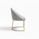 Ver imagem 3 de Cadeira Poltrona Estofada Decorativa Lua Premium:cinza