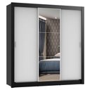Ver imagem 3 de Guarda Roupa Casal Madesa Mônaco 3 Portas de Correr com Espelho