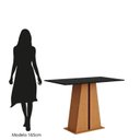 Ver imagem 5 de Conjunto Sala de Jantar 4 Lugares Retangular MDF Diana Mel/Preto