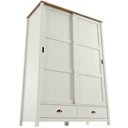 Ver imagem 7 de Guarda Roupa Solteiro 2 Portas de Correr 2 Gavetas 133cm Madeira Maciça Mazzaro F06 Branco Freij